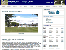 Tablet Screenshot of greenockcricketclub.com